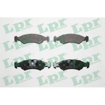 Jeu de 4 plaquettes de frein avant LPR 05P232