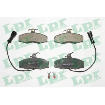 Jeu de 4 plaquettes de frein avant LPR 05P235