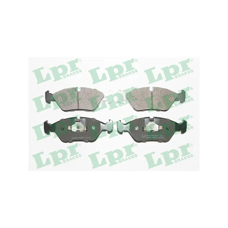 Jeu de 4 plaquettes de frein avant LPR 05P237