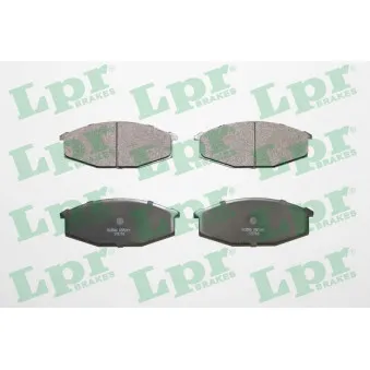 Jeu de 4 plaquettes de frein avant LPR 05P249