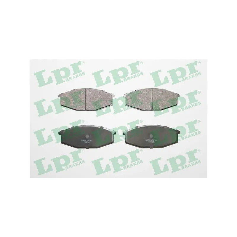 Jeu de 4 plaquettes de frein avant LPR 05P249