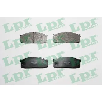 Jeu de 4 plaquettes de frein avant LPR 05P252