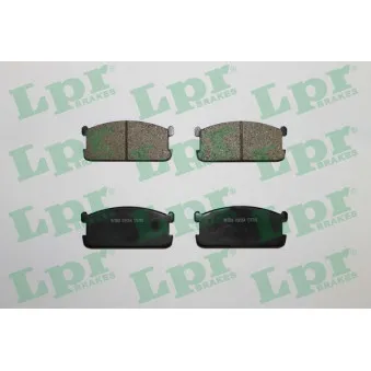 Jeu de 4 plaquettes de frein avant LPR 05P254