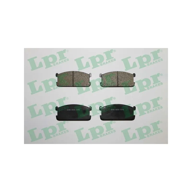 Jeu de 4 plaquettes de frein avant LPR 05P254