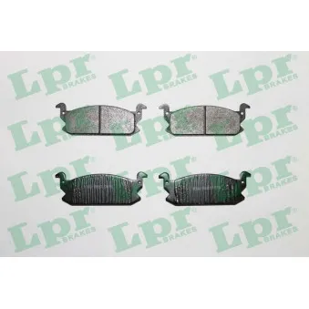Jeu de 4 plaquettes de frein avant LPR 05P257