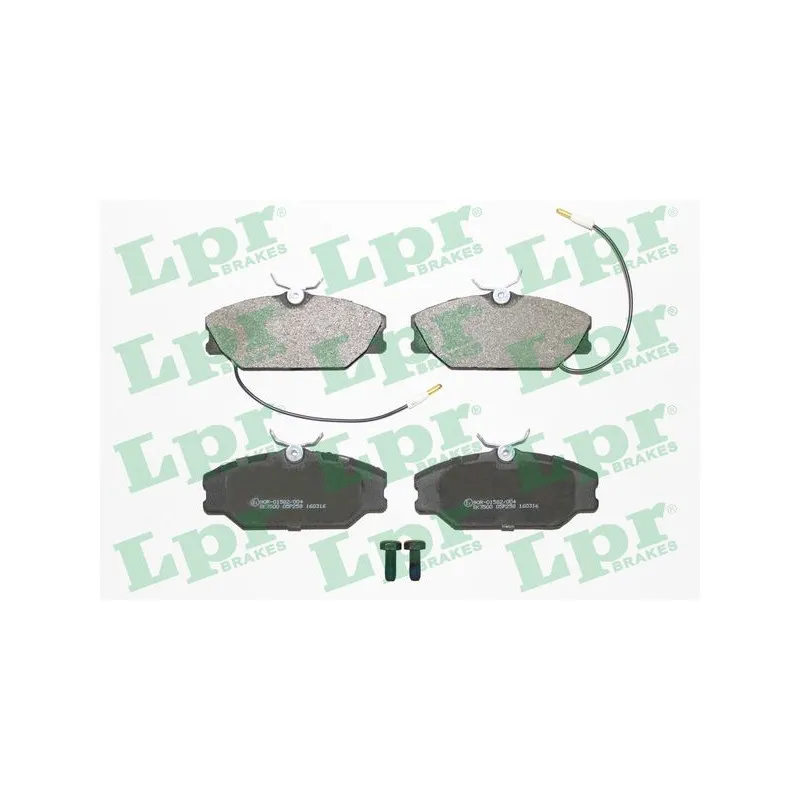Jeu de 4 plaquettes de frein avant LPR 05P258