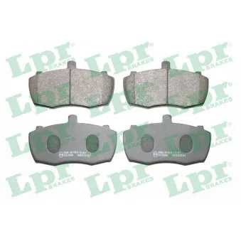 Jeu de 4 plaquettes de frein avant LPR 05P261