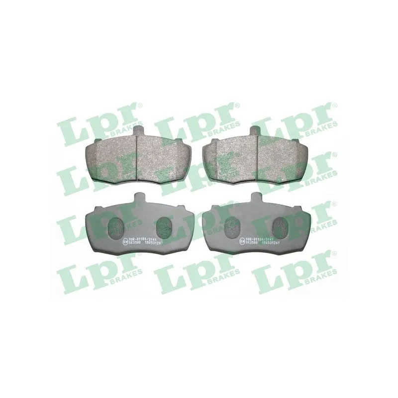 Jeu de 4 plaquettes de frein avant LPR 05P261