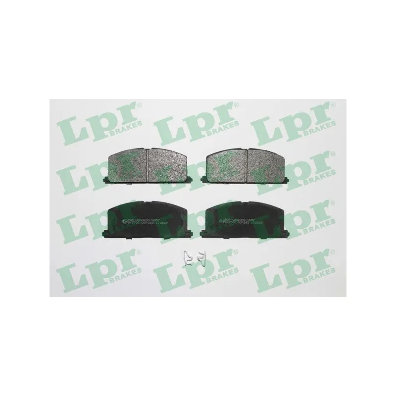 Jeu de 4 plaquettes de frein avant LPR 05P268