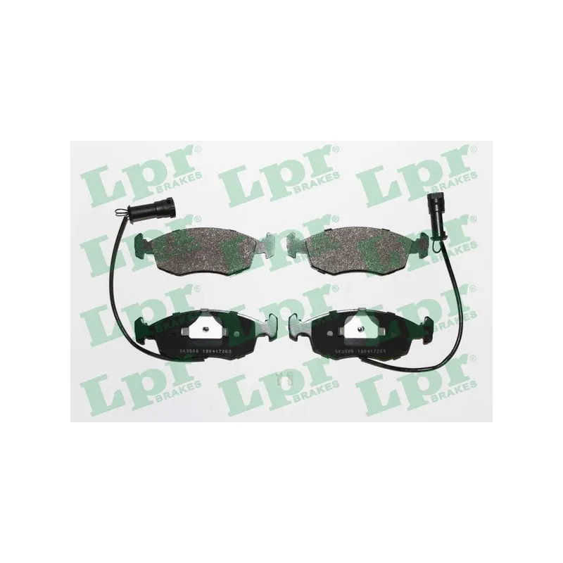 Jeu de 4 plaquettes de frein avant LPR 05P269