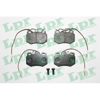 Jeu de 4 plaquettes de frein avant LPR 05P274