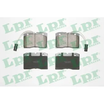 Jeu de 4 plaquettes de frein avant LPR 05P281