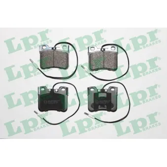 Jeu de 4 plaquettes de frein avant LPR 05P283