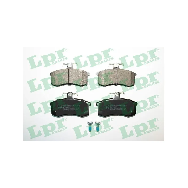 Jeu de 4 plaquettes de frein avant LPR 05P288