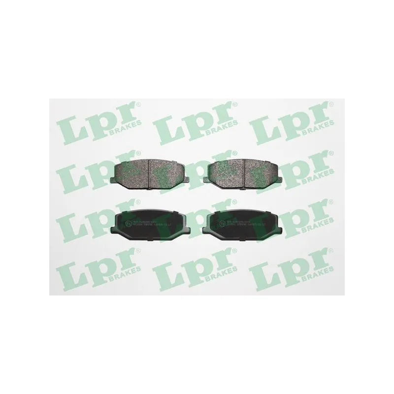 Jeu de 4 plaquettes de frein avant LPR 05P290