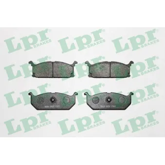 Jeu de 4 plaquettes de frein avant LPR 05P291