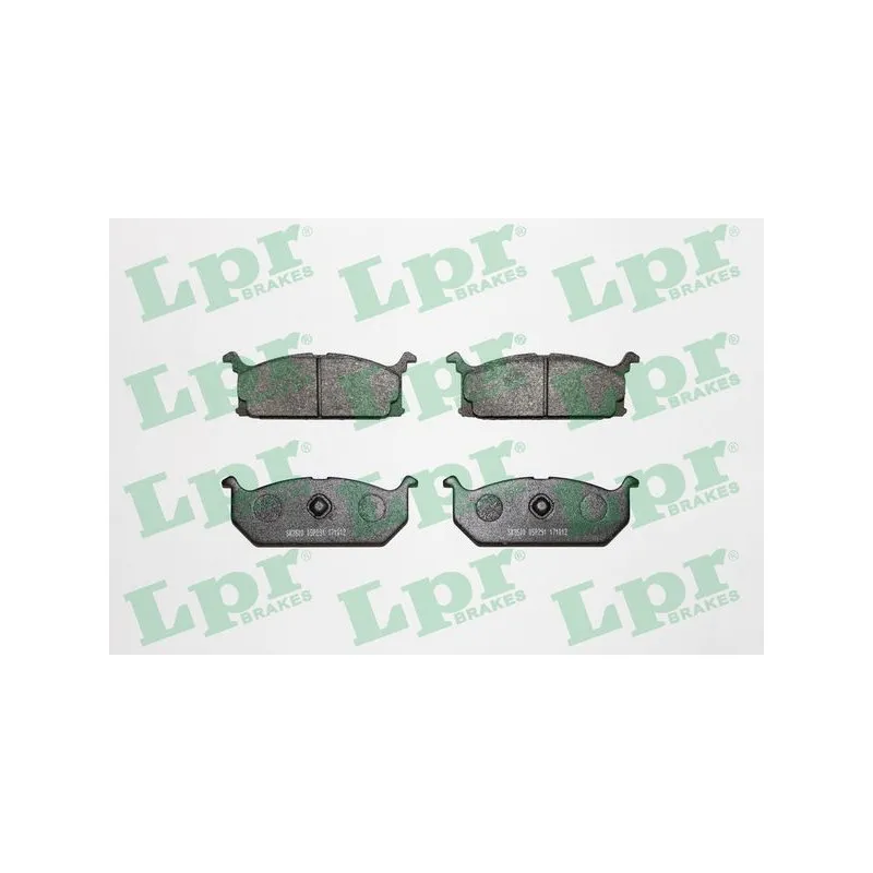 Jeu de 4 plaquettes de frein avant LPR 05P291