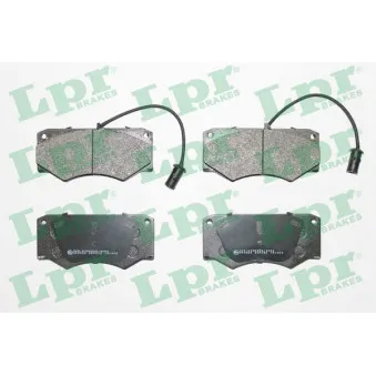Jeu de 4 plaquettes de frein avant LPR 05P292