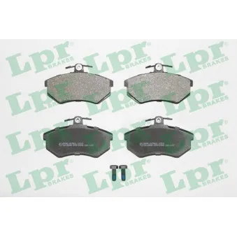 Jeu de 4 plaquettes de frein avant LPR 05P299