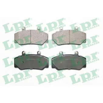 Jeu de 4 plaquettes de frein avant LPR 05P318