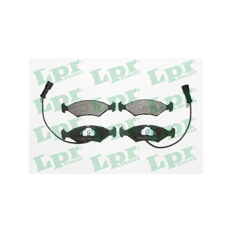 Jeu de 4 plaquettes de frein avant LPR 05P327