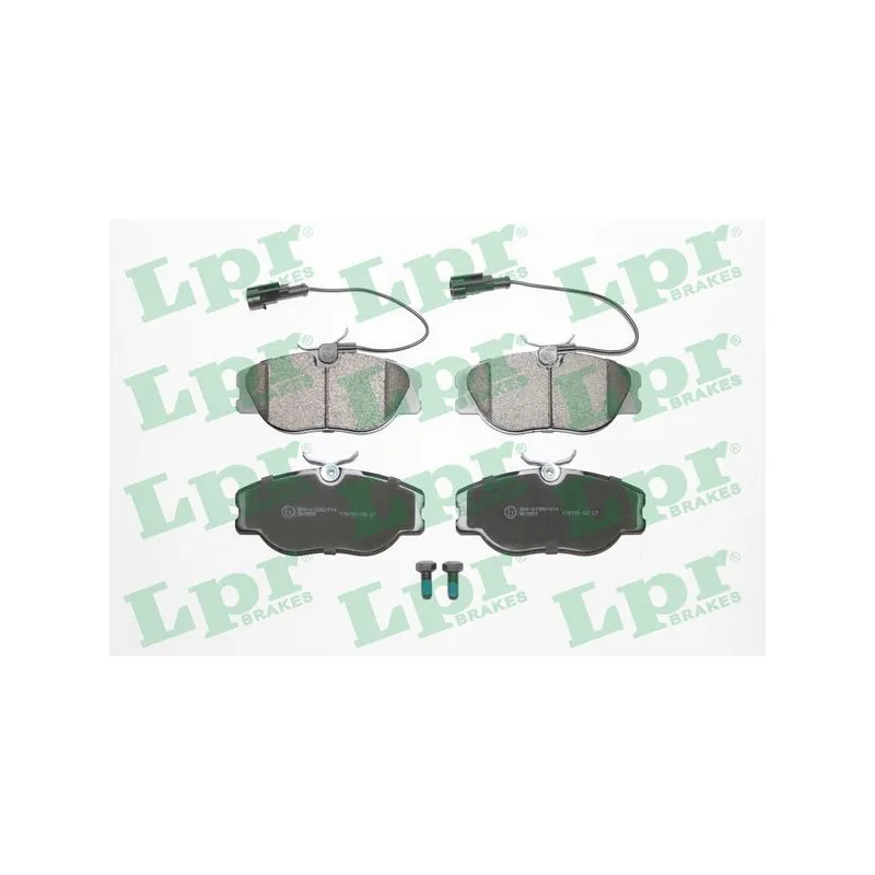 Jeu de 4 plaquettes de frein avant LPR 05P344