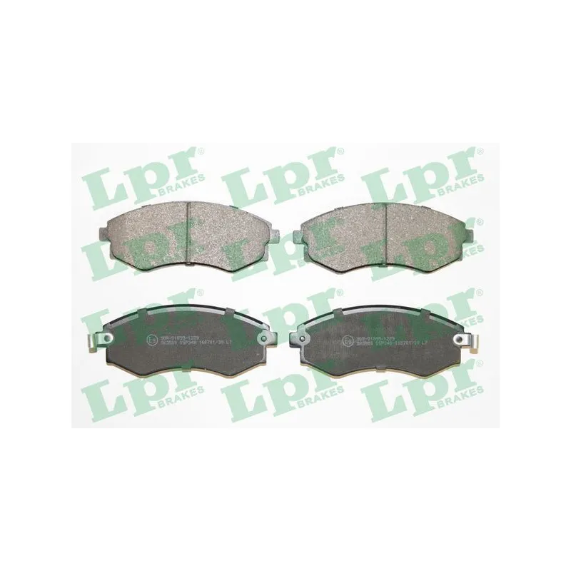 Jeu de 4 plaquettes de frein avant LPR 05P348