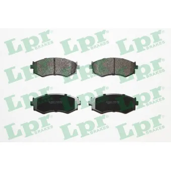 Jeu de 4 plaquettes de frein avant LPR 05P352