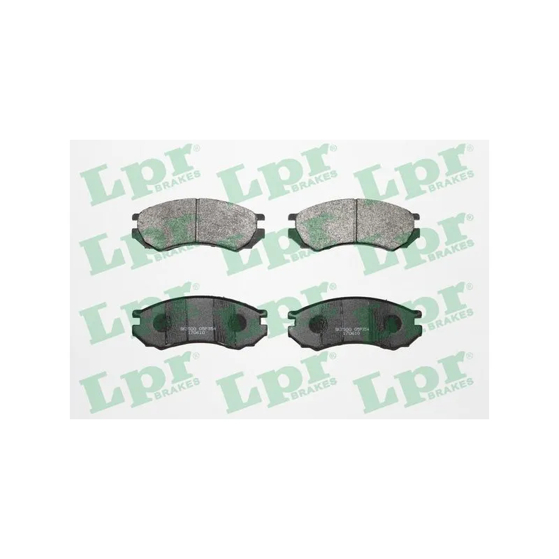 Jeu de 4 plaquettes de frein avant LPR 05P354