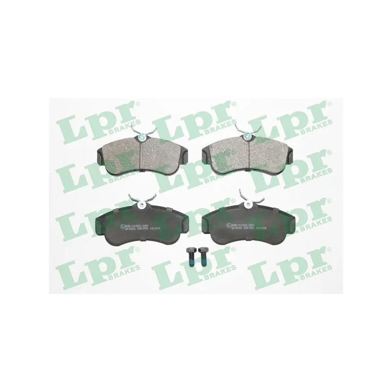 Jeu de 4 plaquettes de frein avant LPR 05P355