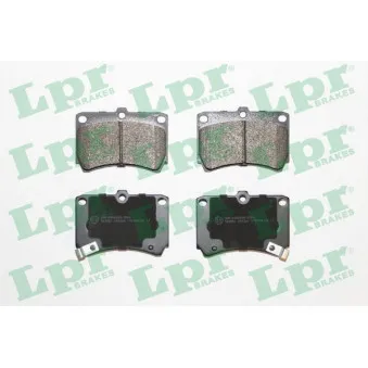 Jeu de 4 plaquettes de frein avant LPR 05P366