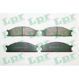 Jeu de 4 plaquettes de frein avant LPR 05P379