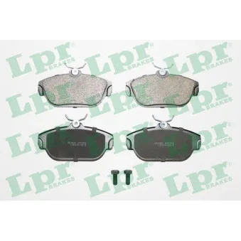 Jeu de 4 plaquettes de frein avant LPR 05P382