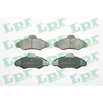 Jeu de 4 plaquettes de frein avant LPR 05P383