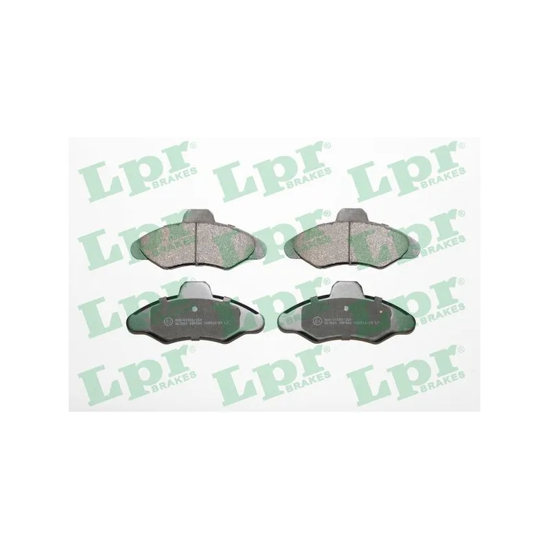 Jeu de 4 plaquettes de frein avant LPR 05P383
