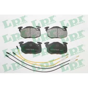 Jeu de 4 plaquettes de frein avant LPR 05P384