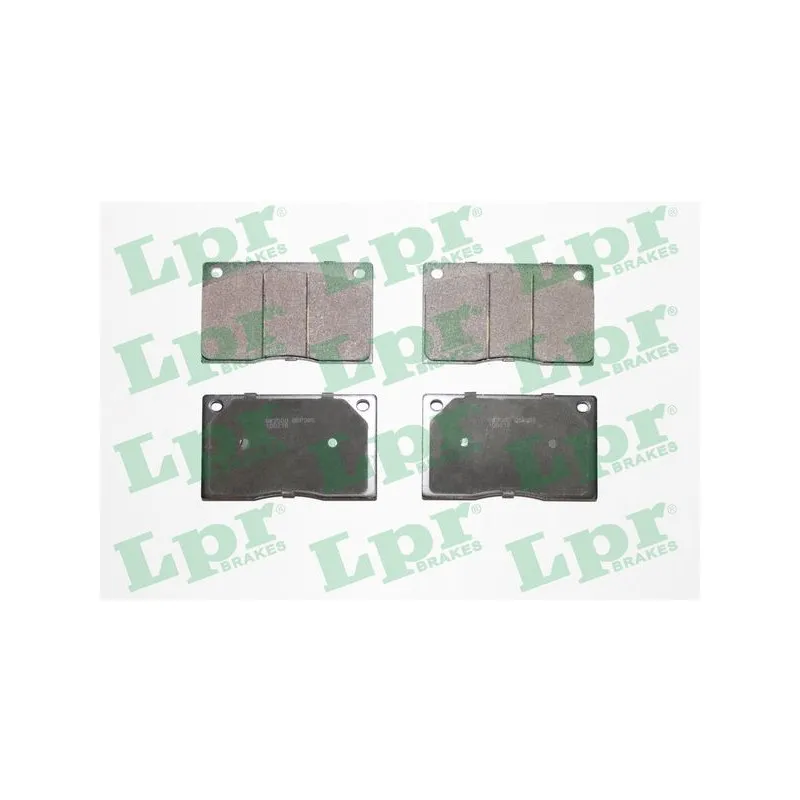 Jeu de 4 plaquettes de frein avant LPR 05P386