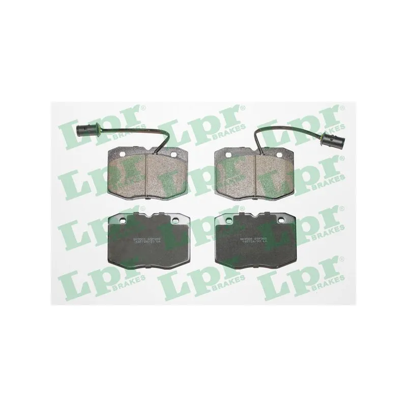 Jeu de 4 plaquettes de frein avant LPR 05P388