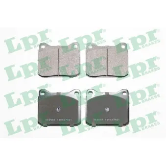 Jeu de 4 plaquettes de frein avant LPR 05P401
