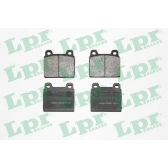 Jeu de 4 plaquettes de frein avant LPR 05P405