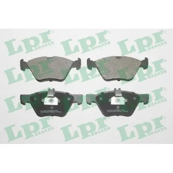 Jeu de 4 plaquettes de frein avant LPR 05P406