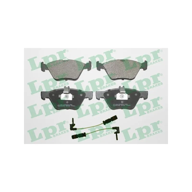 Jeu de 4 plaquettes de frein avant LPR 05P406A