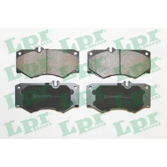 Jeu de 4 plaquettes de frein avant LPR 05P408