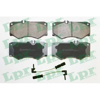 Jeu de 4 plaquettes de frein avant LPR 05P408A