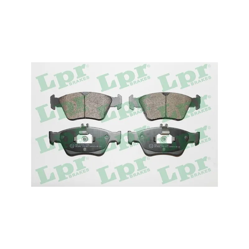Jeu de 4 plaquettes de frein avant LPR 05P409