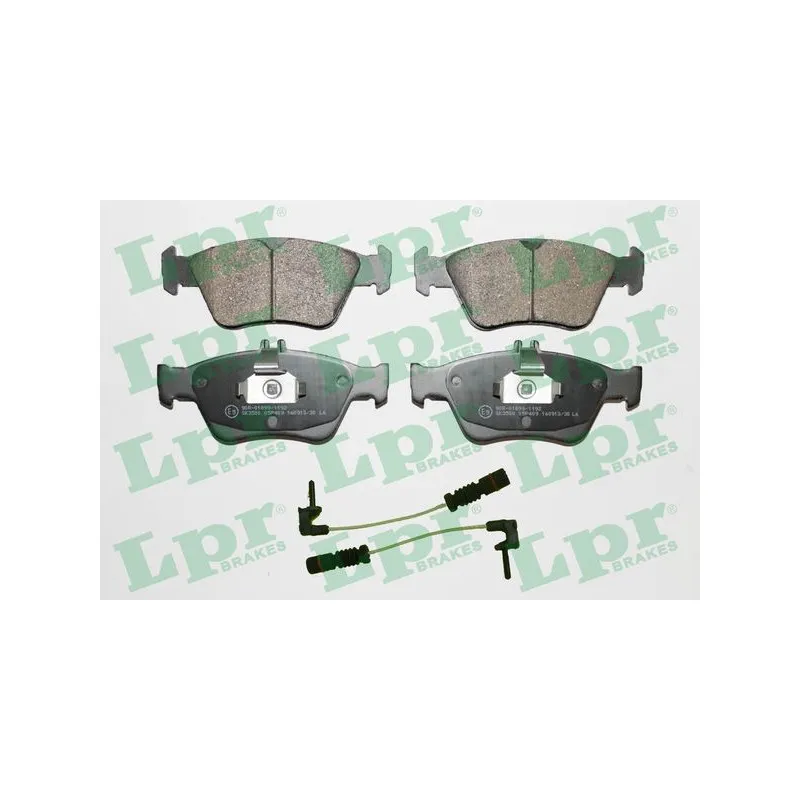 Jeu de 4 plaquettes de frein avant LPR 05P409A
