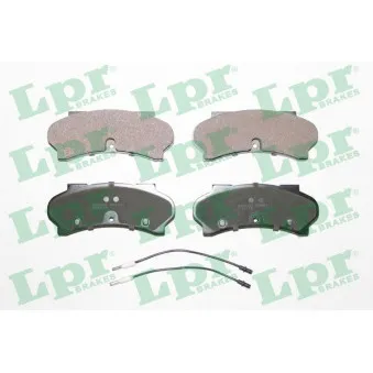 Jeu de 4 plaquettes de frein avant LPR 05P411