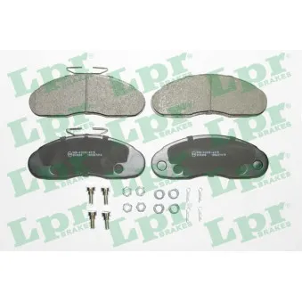 Jeu de 4 plaquettes de frein avant LPR 05P414