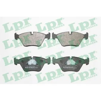 Jeu de 4 plaquettes de frein avant LPR 05P417