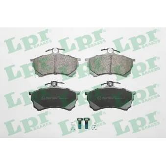 Jeu de 4 plaquettes de frein avant LPR 05P420